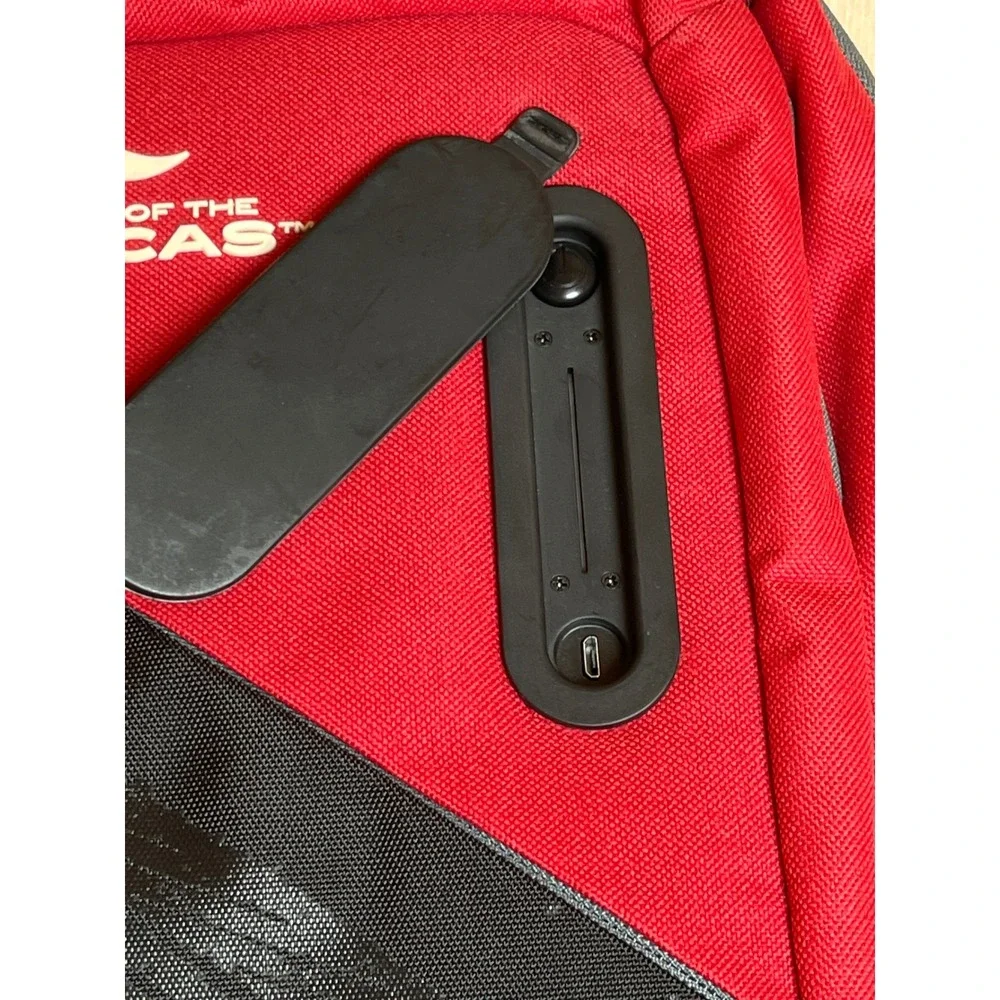 Circuit of the Americas COTA Tech Backpack F1 Racing Red Black Laptop USB Port